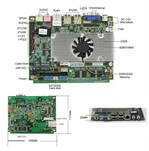 Friewall board mini htpc arm motherboard with intel Atom D525 processor/ Onboard 2GB Ram