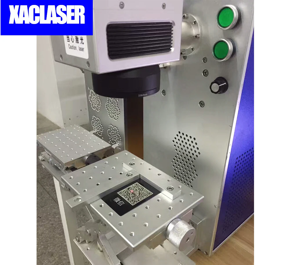 Automatic 30W Fiber Laser Marking machine System for gloden siver jewelry laser marking machine
