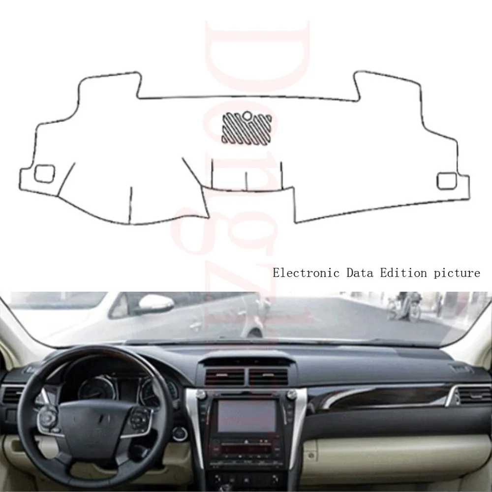 Dongzhen для Toyota Camry 2012 Приборная панель автомобиля Избегайте свет Pad Инструмент платформа Настольная Крышка коврик силиконовая Нескользящая задняя поверхность