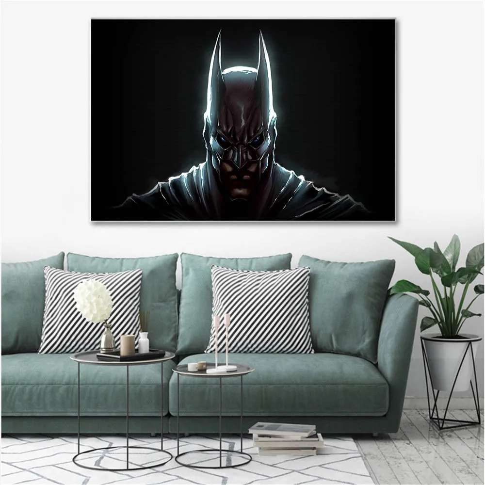 

Cartoon Movie Posters and Prints Batman Superman Wall Pictures for Living Room Cuadros Decoracion Salon Kids Room Decor Wall Art