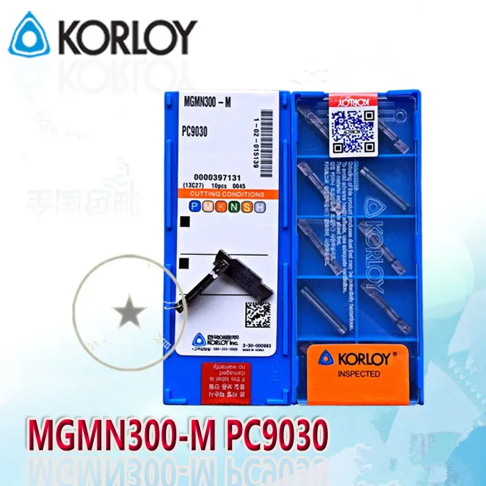10pcs KORLOY MGMN300-M PC9030 Carbide Inserts Free shipping