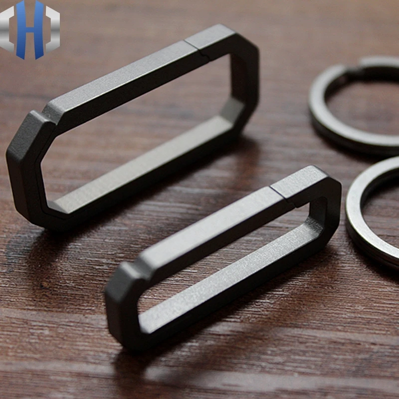 S/L кольцо для ключей из титанового сплава, подвесная Пряжка, инструмент для повседневного использования, брелок для ключей, карманная титановая пряжка