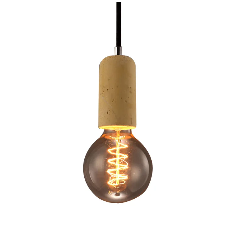 post modern hanging cement pendant lamp contemporary concret pendant lights lighting fixture novelty lamp holder socket (1)