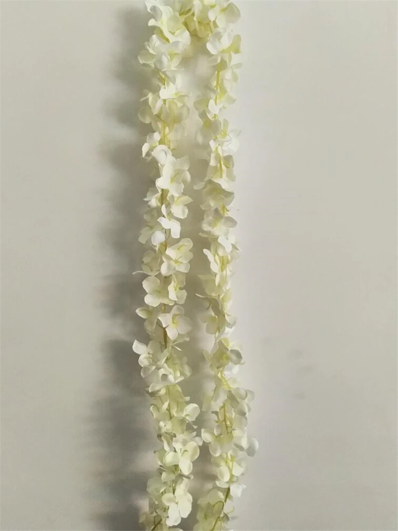 200 см длинный искусственный цветок глицинии лоза шелковая Гортензия ротанг DIY Свадьба День Рождения Вечеринка украшения стены фон цветы
