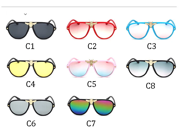 AOZE модный дизайн классические большие рамки детские солнцезащитные очки зеркальные унисекс солнцезащитные очки UV400