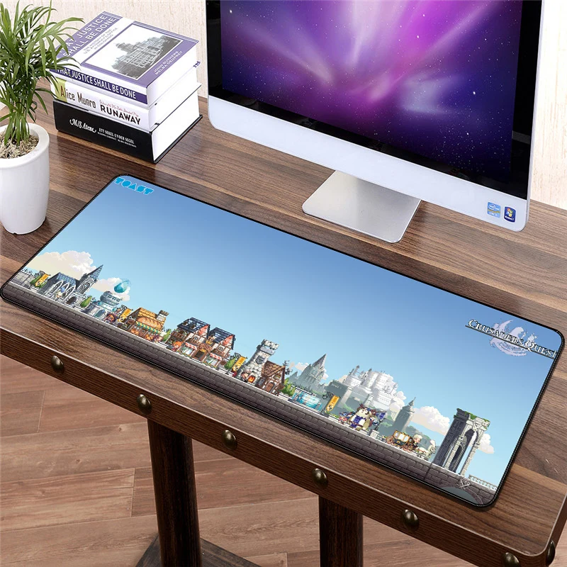 

FFFAS 80x30cm Large Crusaders Quest Mouse Pad World Boss Gamer Keyboard Mat Protector Soft Mousepad for Tablet PC Latop Car Hot