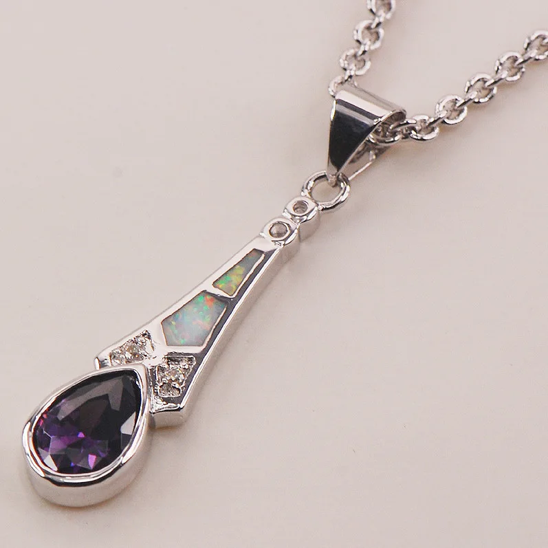 

White Fire Opal 925 Sterling Silver Fashion Jewelry Pendant P158