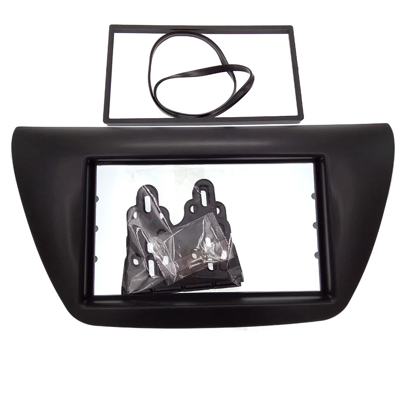 2 шт./лот AC аксессуары для управления панель+ Автомобильная Радио панель для Mitsubishi Lancer IX 2006 центр управления DVD плеер рамка отделка комплект