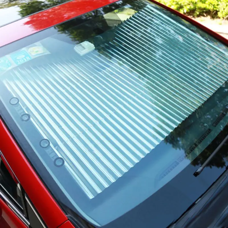 

46CM/65CM/70CM Retractable SUV Truck Car Front Windshield Sunshade Rear Window Sun Visor UV Protection Curtain #620