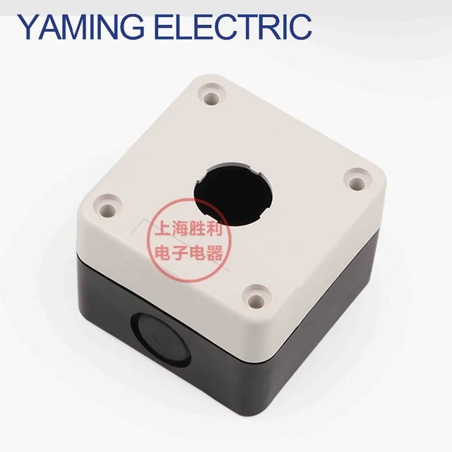 

P199 One Holes 22mm XAL-B01 BX1-22 Equipment Urgent Emergency Stop Push Button Switch Box IP65 Gray plastic box