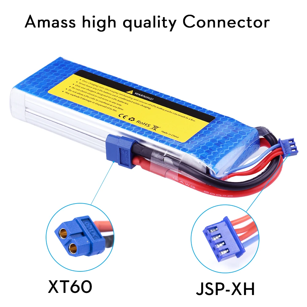 SEASKY Racing 2S lipo battery 7.4v 5200mAh 60C For rc helicopter rc car rc boat quadcopter Li-Polymer battey