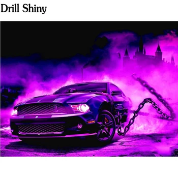 

2018 100% Full DIY 5D Diamond Painting Sport Car Cross Stitch Diamond Embroidery Landscape Patterns Rhinestones Mosaic fc1822