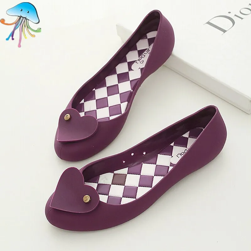 Summer Colorful Sandals Plastic Jelly Shoes Sandals Flat Casual Shoes Soft Breathable Waterproof