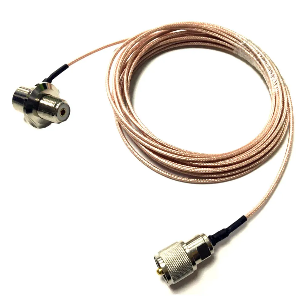 Diamond SG-7900 UV Dual Band Antenna+ Nagoya RB-400 Antenna Clip Mount(Silver) +5M Extend Cable (4)