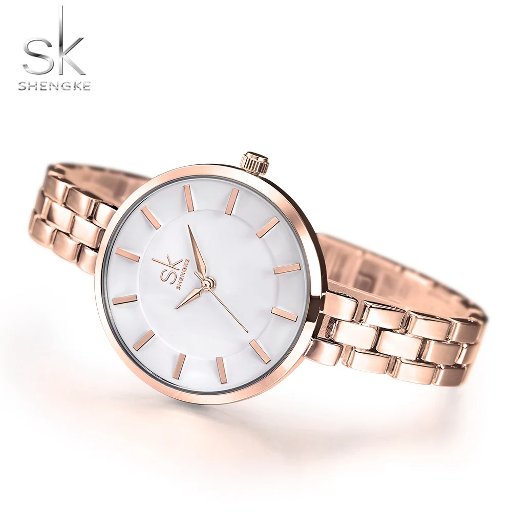Shengke New Women Bracelet Wrist Watches Simple Girls Fashion Geneva Quartz Clock Female Luxury Wristwatch 2017 Relogio Feminino