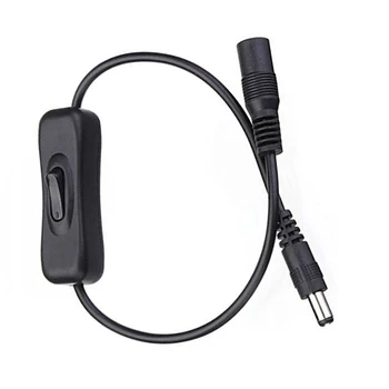 

10Pcs 5.5*2.1mm 30cm DC In Line On Off Switch Jack Wire DC Female Male Power Cable Connector Plug adaptor For CCTV LED tape