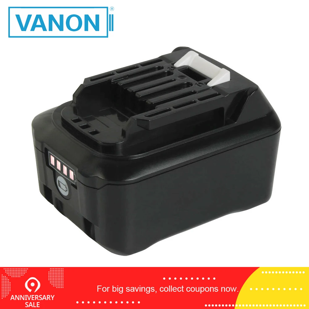 

VANON For Makita BL1041B 12V 4000mAh Bateria Rechargeable 4.0Ah with LED Power Tools Lithium-Ion CXT Battery BL1041 BL1040