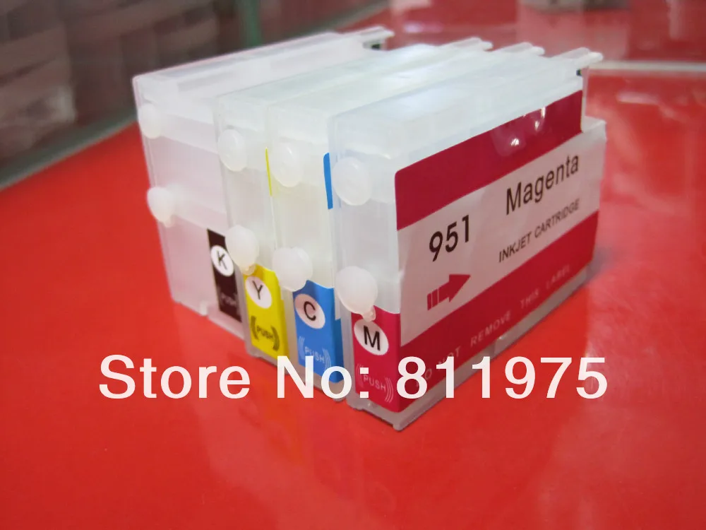 

new 950xl 951xl with chip refillable ink cartridge Compatible For hp Officejet Pro 251dw CV136A  276dw CR770A  printers 4 color