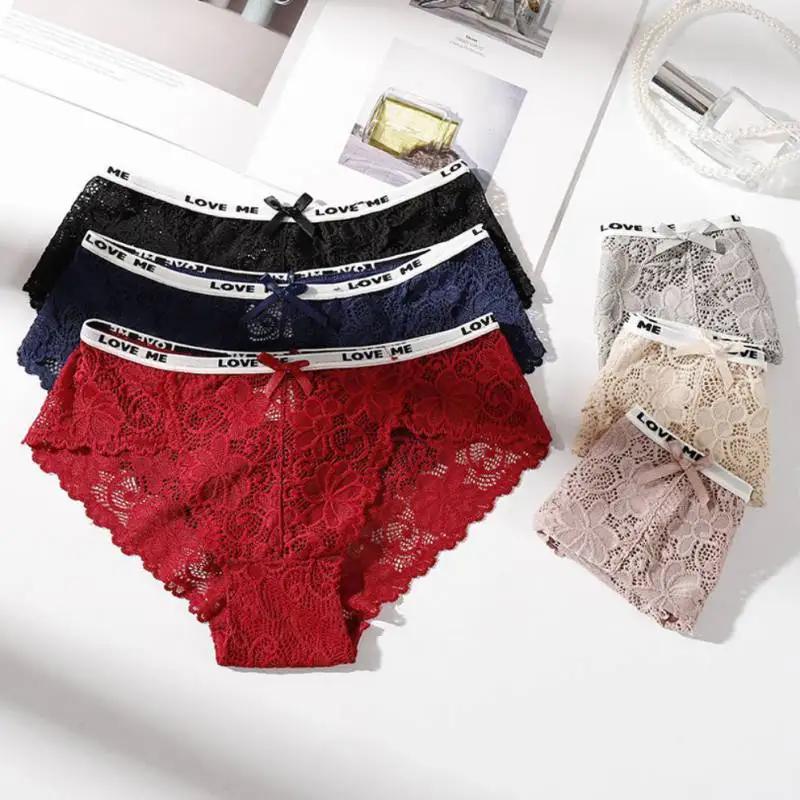 Liva Girl Sexy Lace Panties Women Fashion Cozy Lingerie Tempting Pretty High Quality Cotton Low Waist Cute Women Underwear