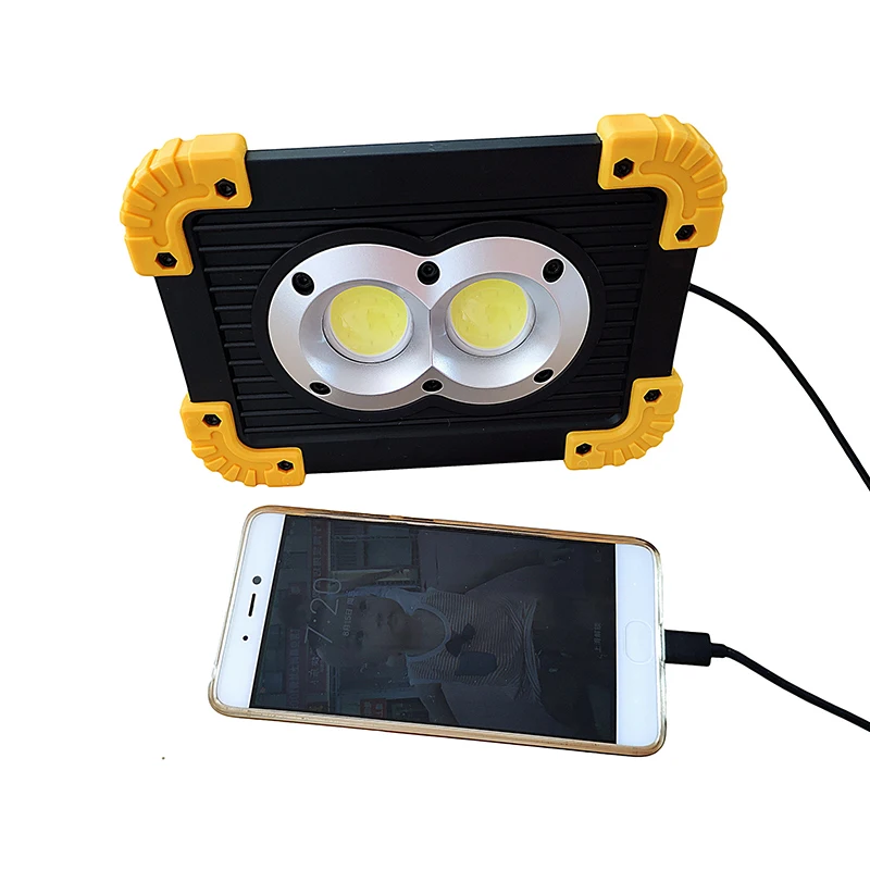 LED Flood Light 10W Worklight Projector Reflector LED COB Chip Floodlight Spotlight Outdoor Lighting USB Rechargeable Work Light 500 watt led flood light