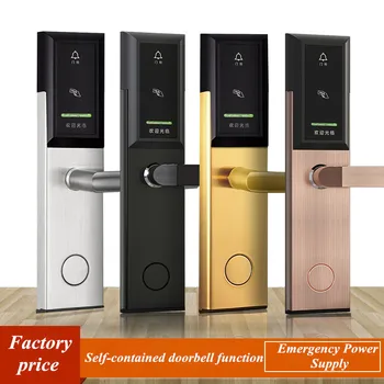 

Intelligent Hotel Door Lock System Digital Card Key Unlock Stainless Steel Anti rust and Anti corrosion Stable Memory