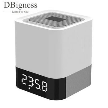 

Abuzhen Portable Wireless Bluetooth Stereo Speaker Handfree AUX Audio Loudspeaker LED Time Display ClockAlarm Altovoz Bluetooth