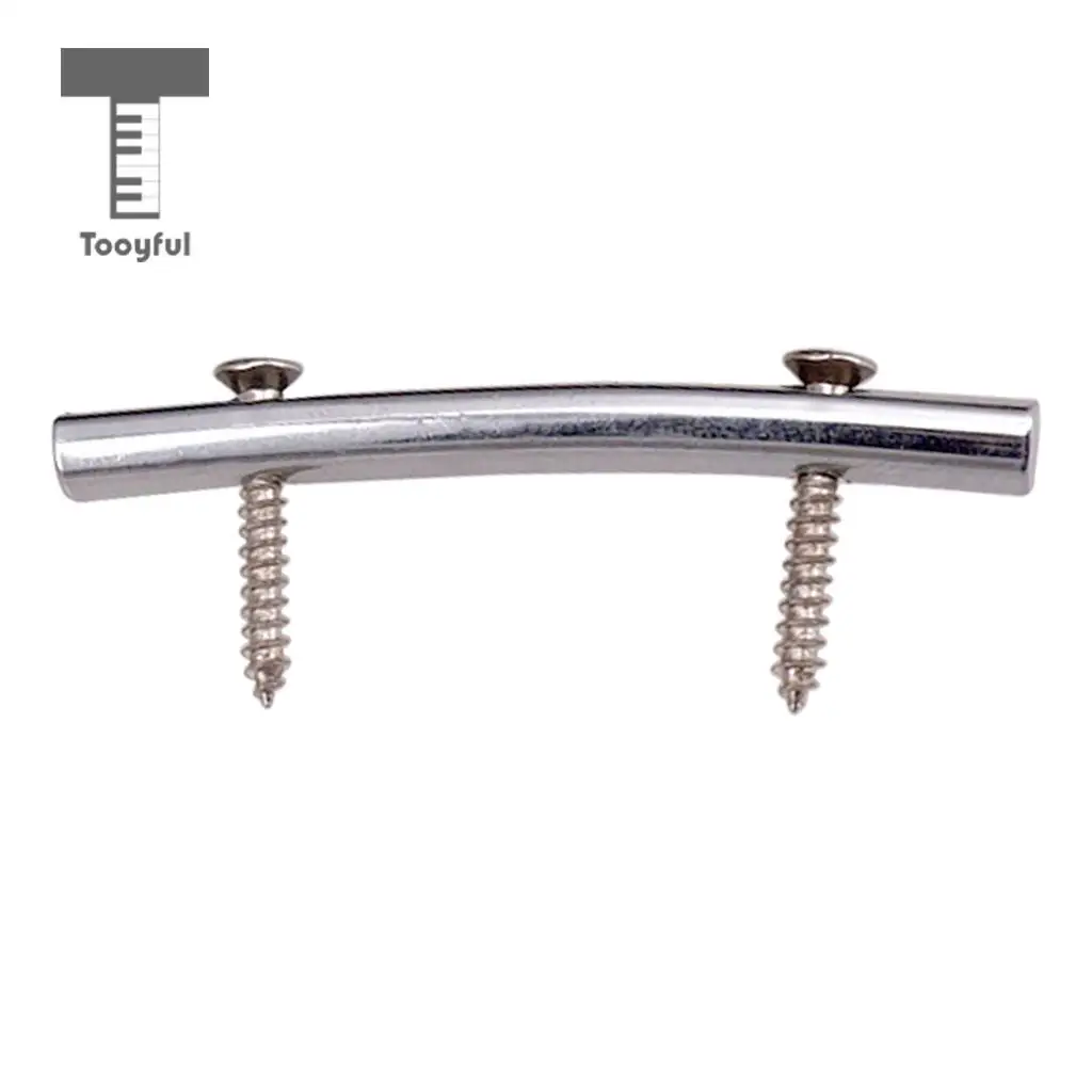 45mm Iron Guitar String Retainer Tension Bar with Mushrooms Head Strap Locks for Strat Tele Guitar Replacement Parts Chrome