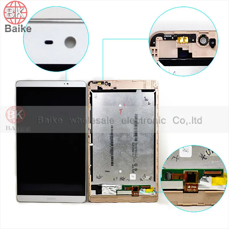 

Gold / White for Huawei MediaPad M2 8" Lcd Screen Display + Touch Screen Digitizer + Frame Assembly