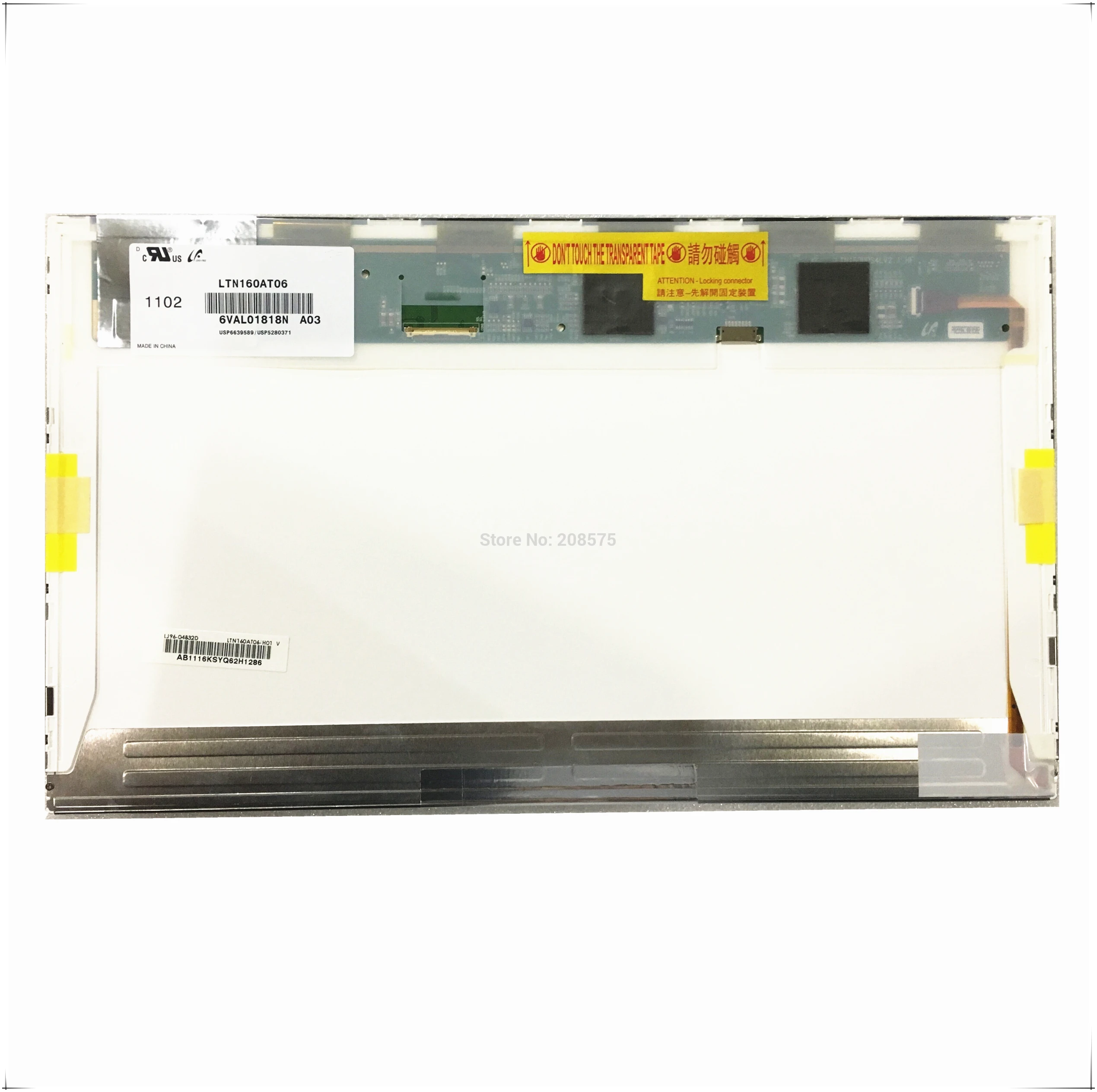 

16.0 Inch Laptop LCD Display Panel Replacement for ASUS N61VG N61J X66IC Original LTN160AT06 HSD160PHW1