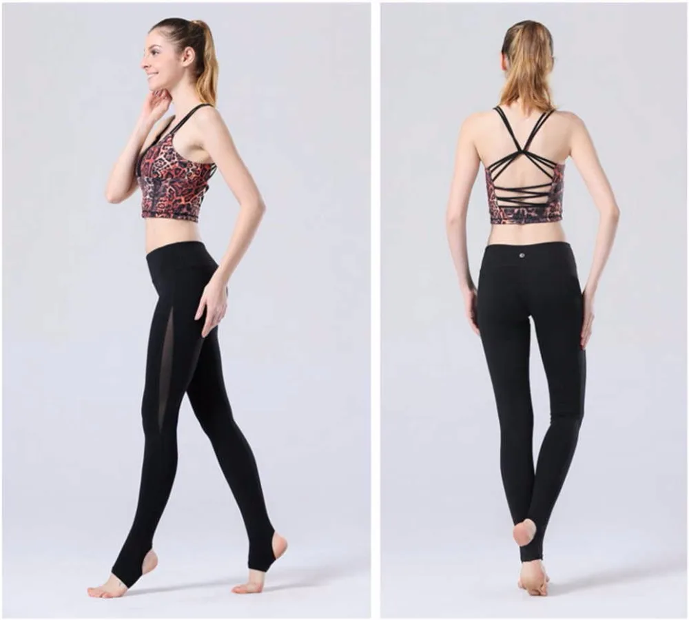 Высокое качество женские тонкие Леггинсы для йоги сшивание дизайн спортивная одежда сексуальные колготки для фитнеса для спортзала для бега, кроссфита брюки со штрипками