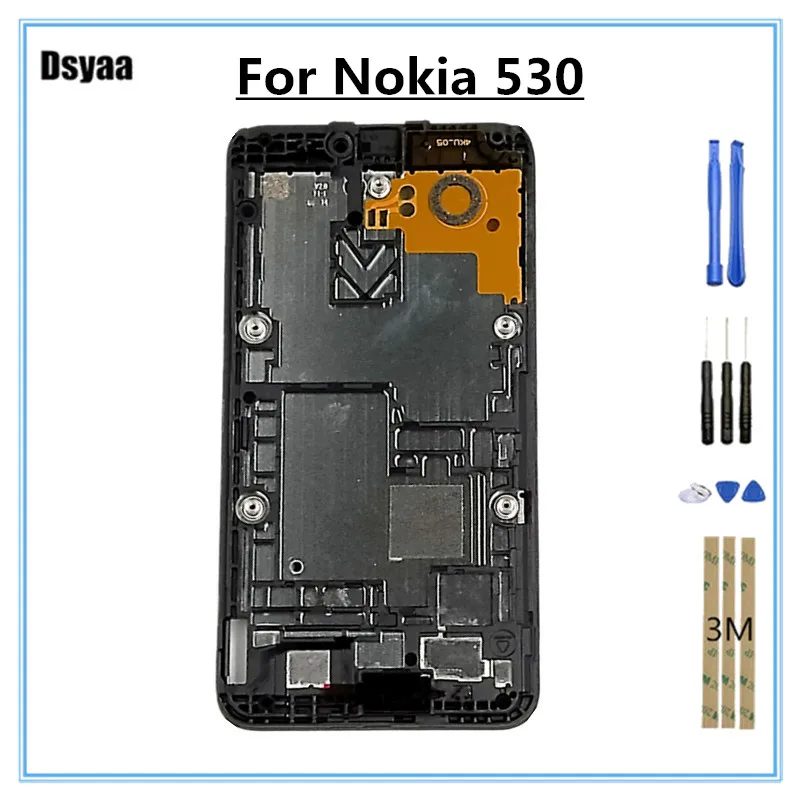4 0 дюйма средняя рамка для Nokia Lumia 530 N530 передняя Корпус Запасные части черный с