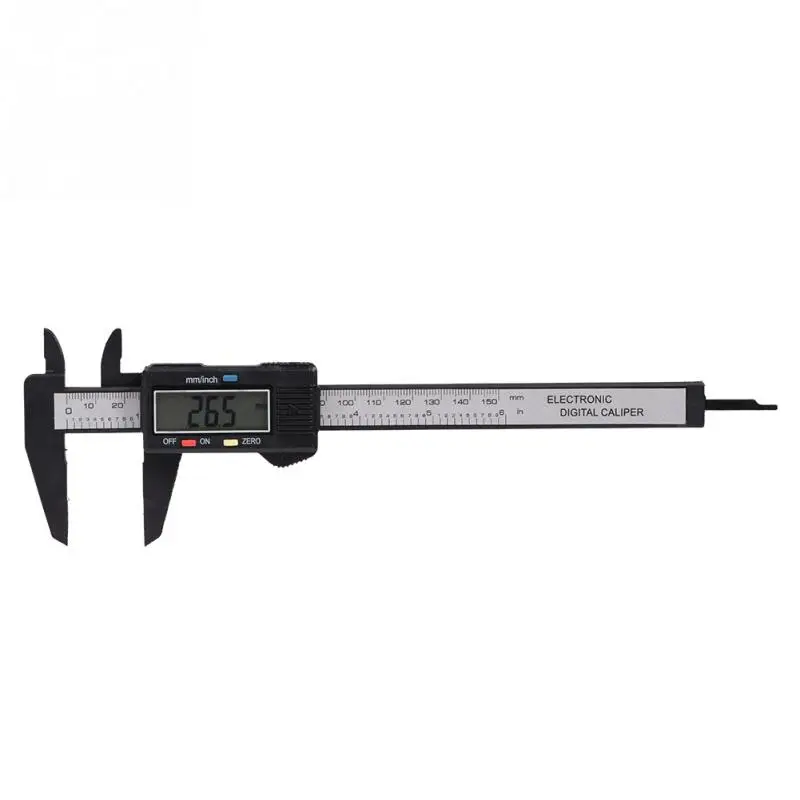 150mm Sliding Vernier Caliper Plastic Measure Ruler Gauge Dual Scale New Lh