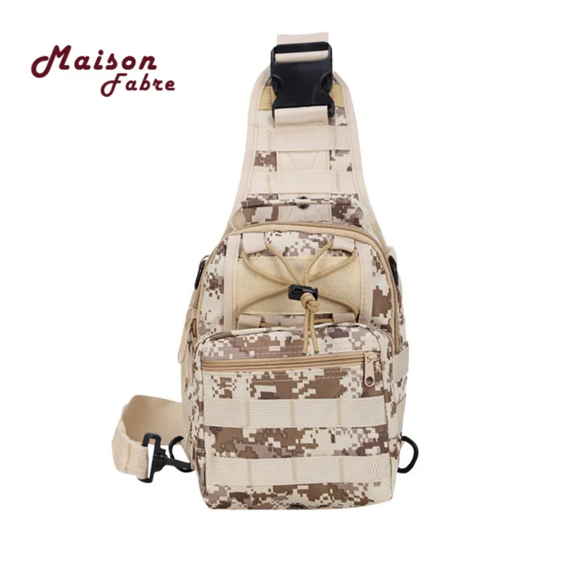 Brand New Men Vintage Canvas Leather Satchel Shoulder Sling Chest Pack Bag Waterproof Nylon Camouflage bolsos