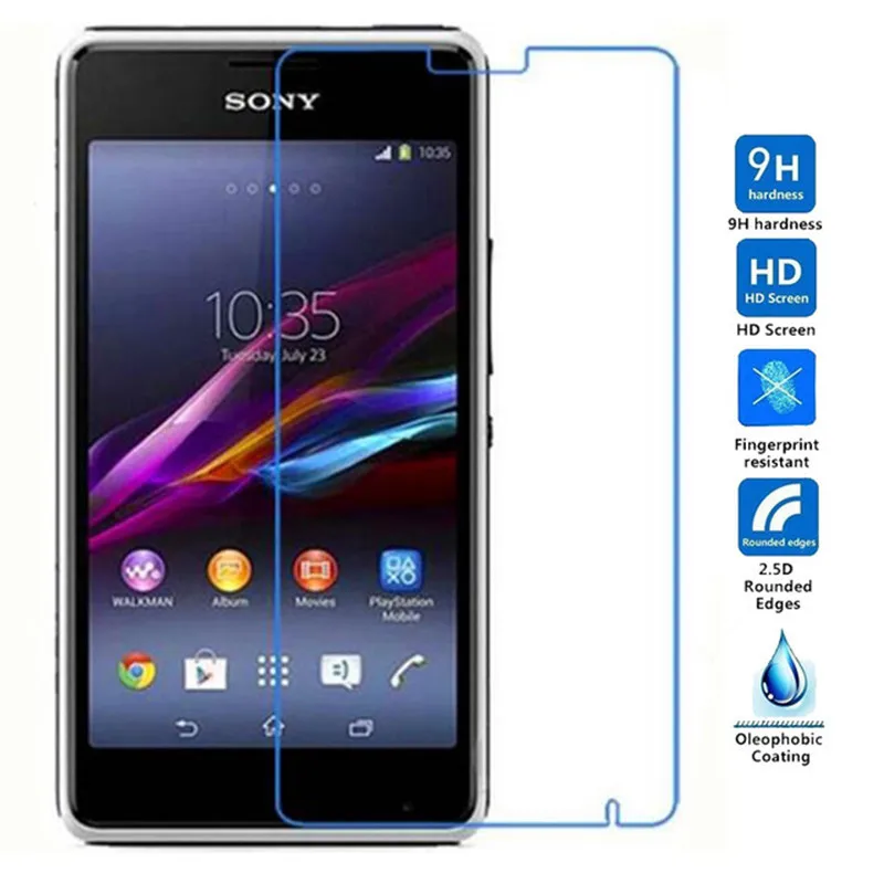 Для sony Xperia E1 закаленное Стекло Экран протектор 2,5 с уровнем твердости 9 h Защитная пленка для D2004 D2005 D2104 D2105 D2114 двойной 4,0'