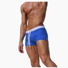 Мужские плавки, пляжный купальник с задним карманом на молнии, дизайнерские купальники