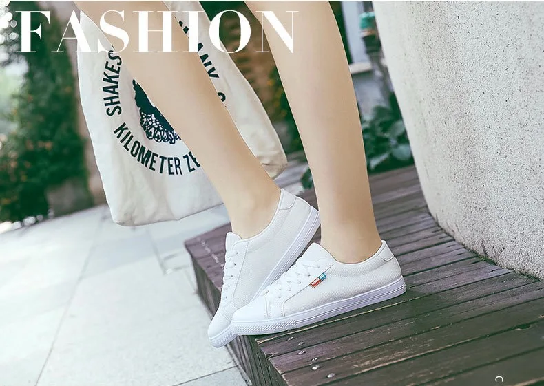 QQ20180629-190523.Women Casual Shoes 2018 Spring Autumn Mesh+Soft Leather Women Shoes Fashion Women Flats Breathable Women Sneakers