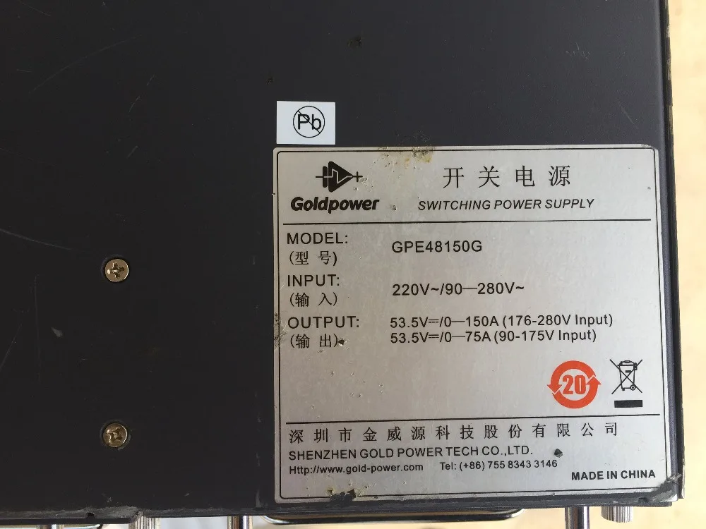 100% рабочий источник питания для huawei (WS6603) (GPE48150G) (UPS5000-A-40KTTL) (LS5D00E4GF01) (UPS5000-A-40KTTL 40KVA)