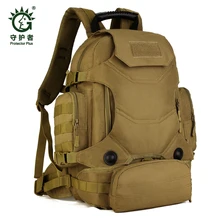 A prueba de agua Molle bolsas de Camping Mochila Militar 3 P Gimnasio Senderismo Trekking Ripstop Equipo Táctico para los hombres 40L bolsa de la escuela
