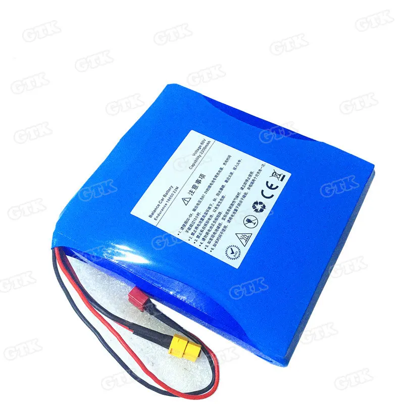 Подгонянный 60V 2200mah 132wh 2900mah 174Wh 16S1P литий-ионный аккумулятор Встроенный BMS для электрическая тачка Unicycles скейтборд