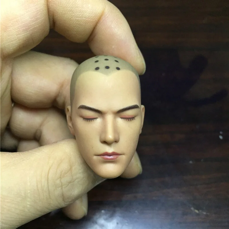 Mnotht 1/6 весы солдаты Святой heshangtou игрушка мужской монах голова модель для лепки