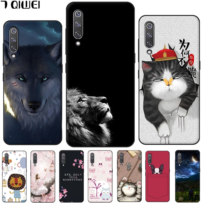 

For Xiaomi Mi9 Case Mi 9 Silicone Soft TPU Phone Case For Xiaomi Mi cc9 Case CC9E Cover Coque for xiaomi mi 9se 9 se mi9 lite