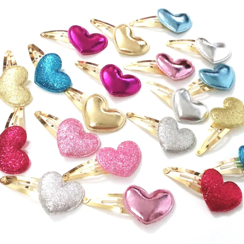 

4PCS Headbands Hair girl Hair Clips Cute Heart Pattern Hair Pin Set Children Hairpin Princess Hair Accessories New