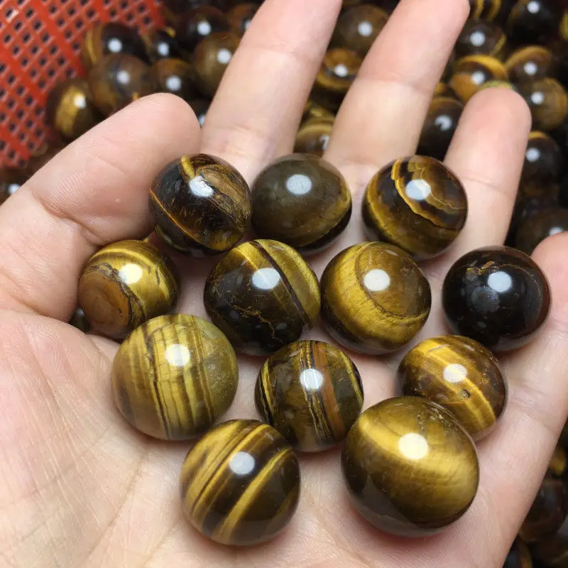 

500g Natural Tiger s Eye Quartz Crystal Sphere Ball Healing