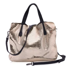 Сумки из натуральной кожи из воловьей кожи, женские сумки из кожи ящерицы, модные портативные сумки через плечо, сумки композитные