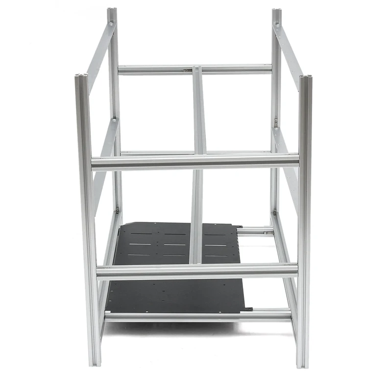 Open Air Mining Rig Stackable Frame Case Tower 10 LED Fans for 14 GPU ETH BTC Ethereum Computer Mining Frame Case Server Chassis