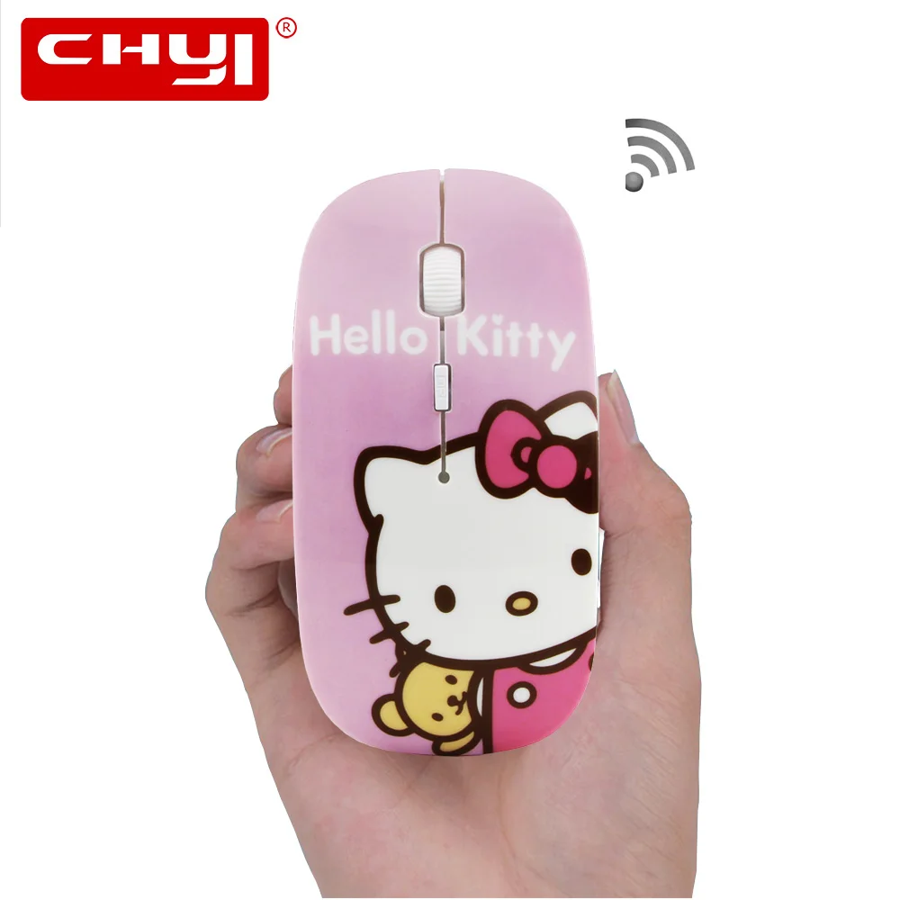 Buy Wireless Mouse Ultra Thin Optical Hello Kitty Gaming Mouse Wireless Gamer