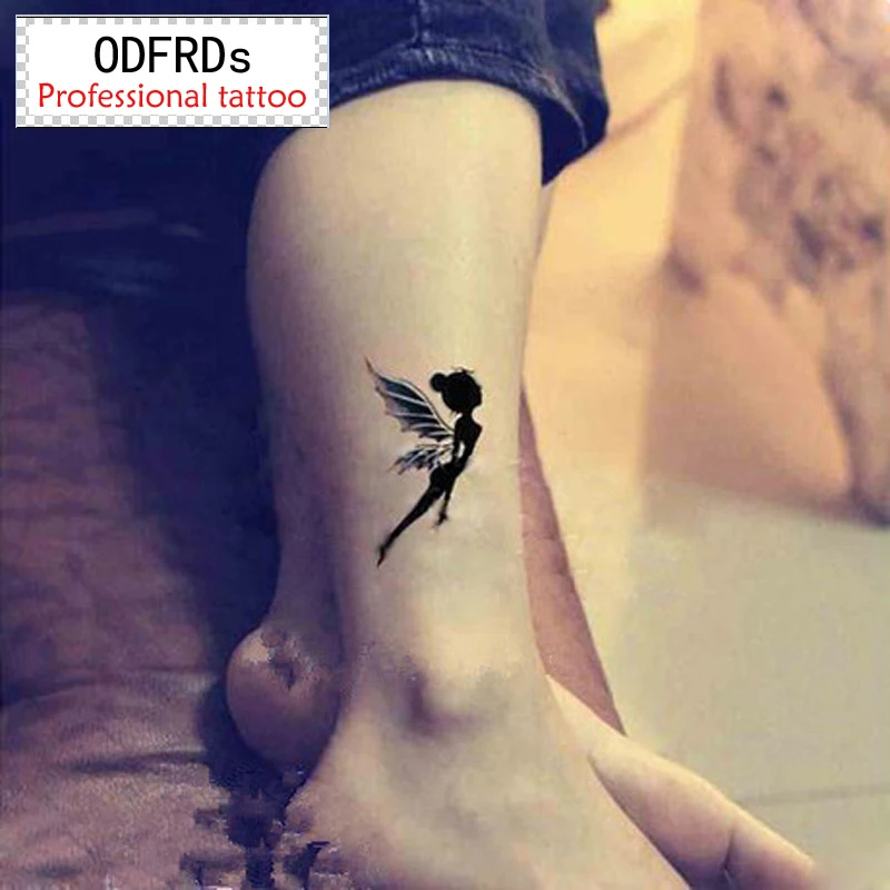 

(Min order $0.5) waterproof temporary tattoo tatoo henna fake flash tattoo stickers Taty tatto Black angel SYA062