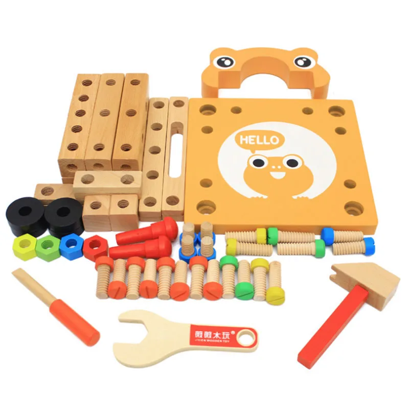 Винт DIY гайка в сборе разборная игрушка-конструктор деревянные строительные блоки многофункциональное кресло детская обучающая игрушка в подарок