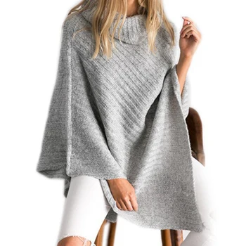 

2019 Autumn Sweater Women Long Sleeve Sexy Knitted Sweater Solid Oversize Sweaters Pullover Jumper Tops Women Jumper 5Zc0203F
