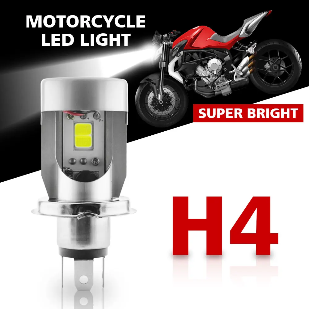

Headlight Bulbs 6000K White LED Lamp COB T4 H4 Car Lights Kit Auto Headlamp 360 degrees Waterproof Replacement
